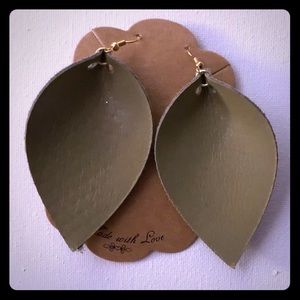 Handmade Genuine Leather Earrings